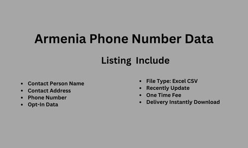 亚美尼亚电话数据