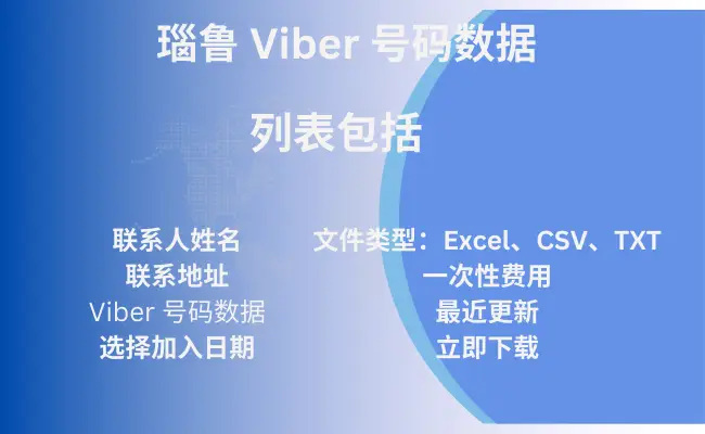 瑙鲁 Viber 号码数据