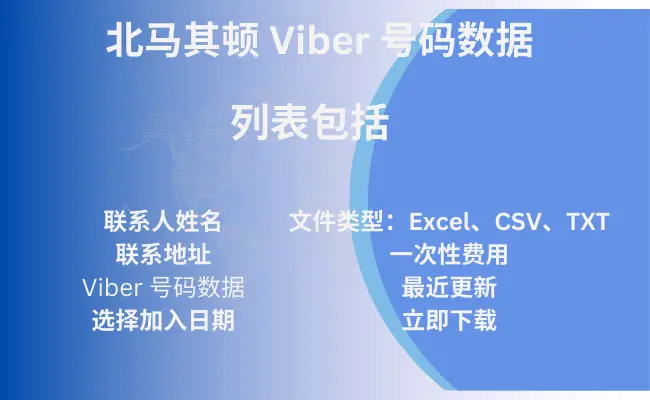 北马其顿 Viber 号码数据